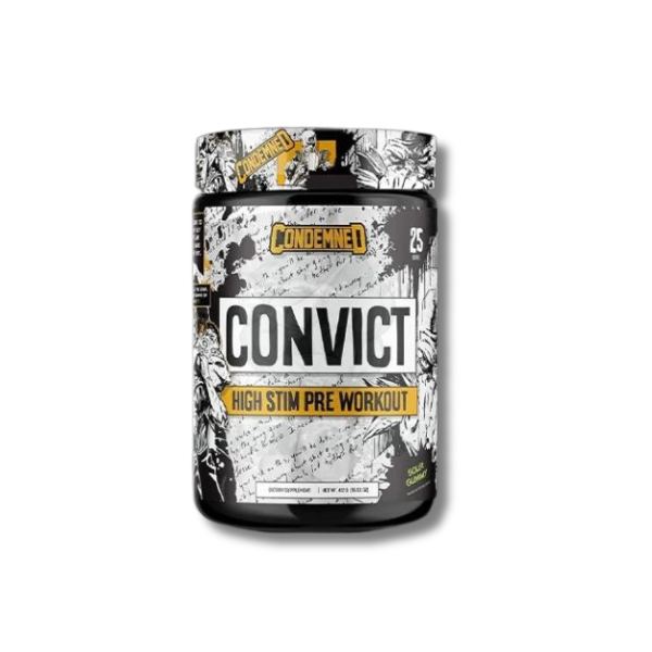 Convict Pre Workout 2.0 – 25 Servings by Condemned Labz | High-Stim Performance Formula