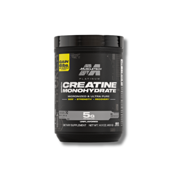 Platinum 100% Creatine 400g (80 Servings) by MuscleTech – Pure Micronized Creatine